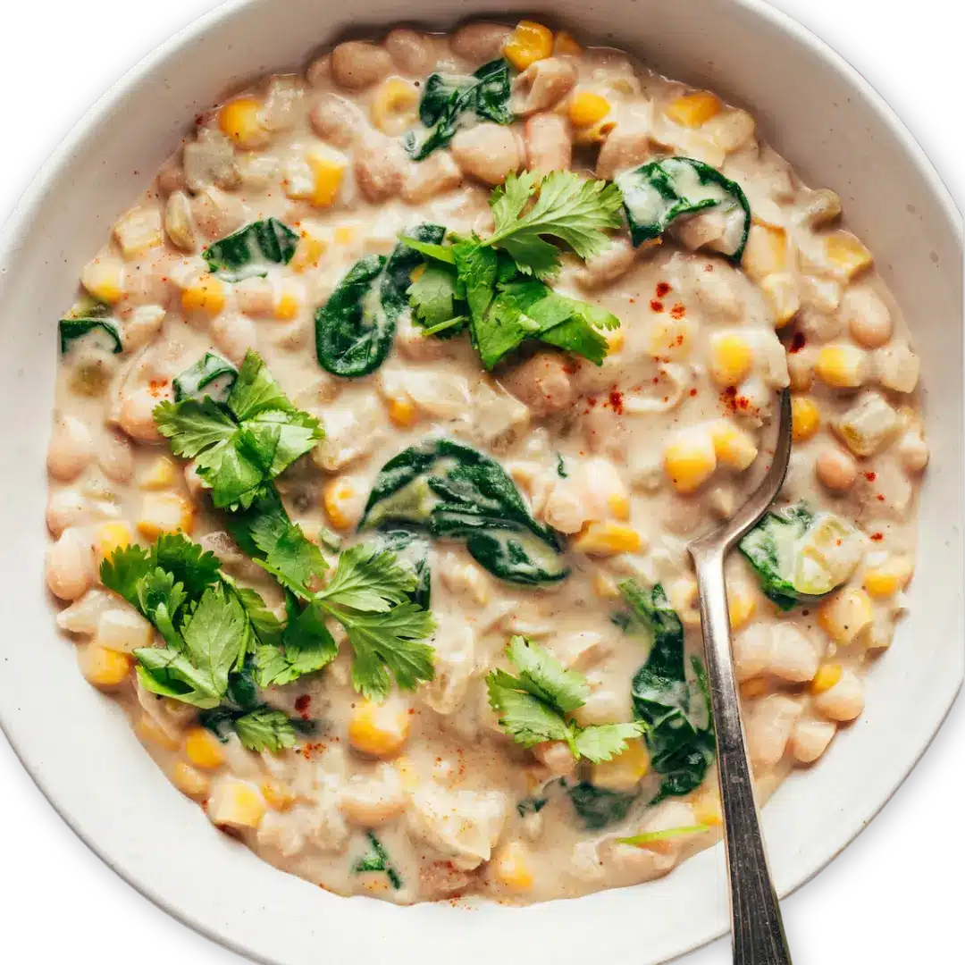 Creamy Vegan White Bean Chilli