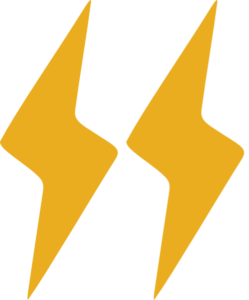 Two Lightning Bolt Icons