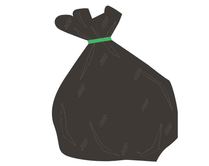 Black Rubbish Bag